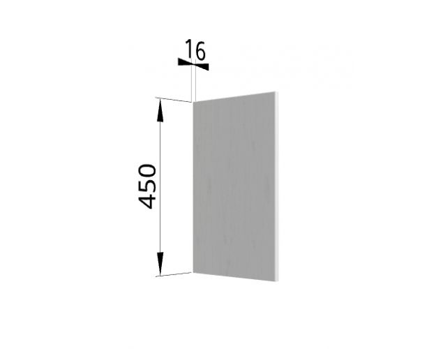 Панель торцевая (для шкафа горизонтального высотой 450 мм) ВПГ Мелисса (Бежевый скин)
