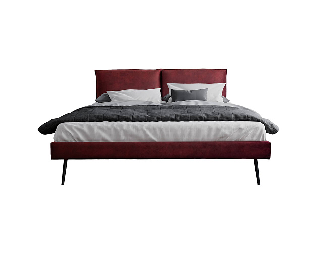 Кровать с ортопедическим основанием 1600 Сильвия бордо
