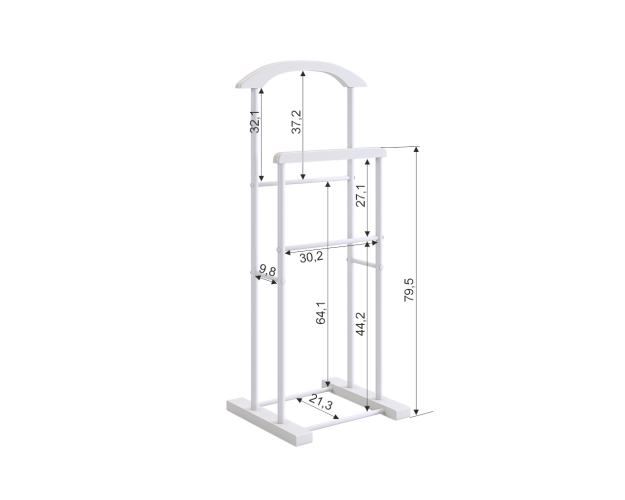 Вешалка Ника напольная белый