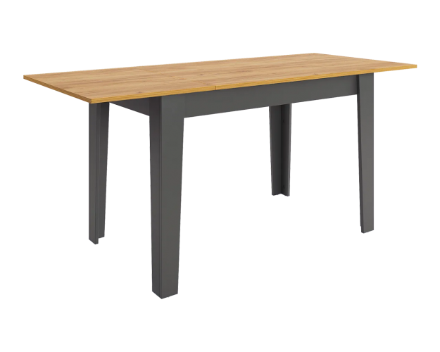 Стол обеденный раздвижной Цезарь дуб крафт золотой / графит