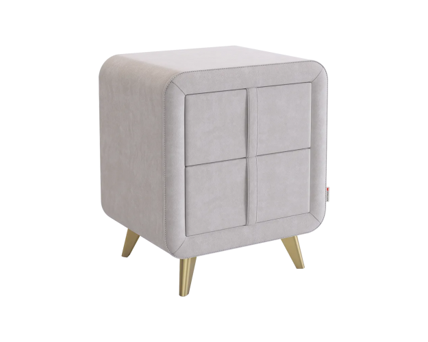 Тумба прикроватная Софи 2 галька велюр