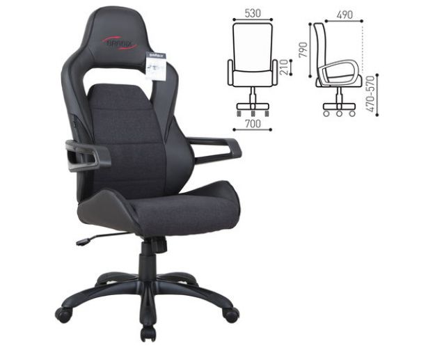 Кресло компьютерное BRABIX Nitro GM-001 (черный)