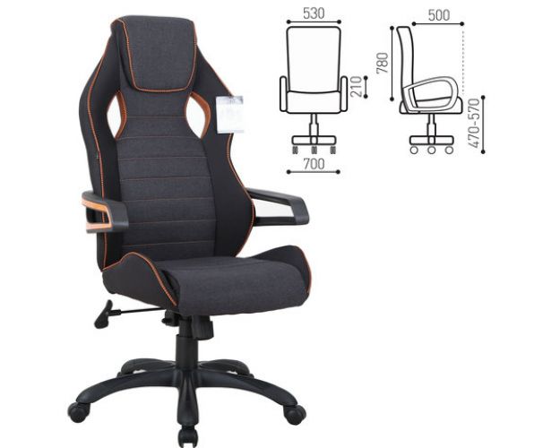 Кресло компьютерное BRABIX Techno Pro GM-003 (ткань)
