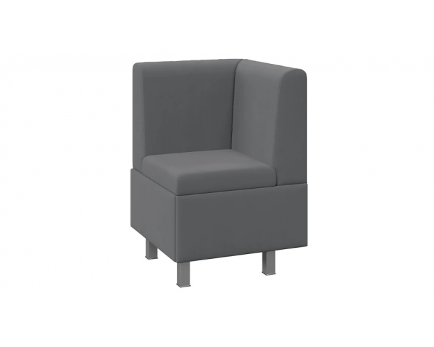 Диван угловой Каир исп.2 велюр Camaro 18 серый