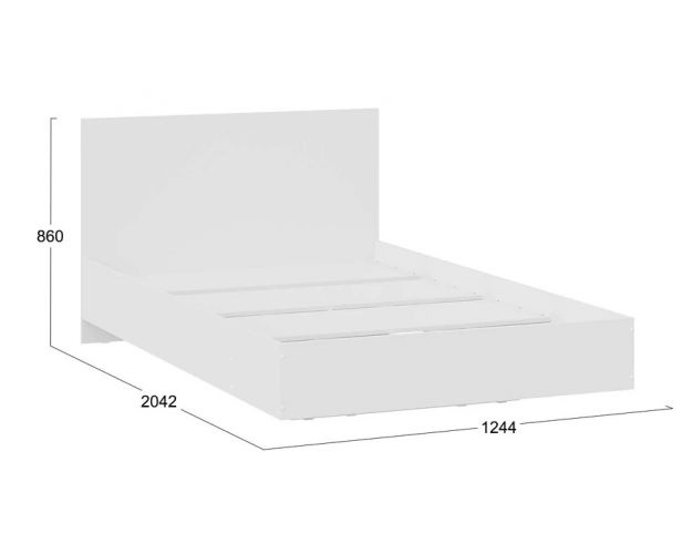 Кровать 1200 Марли Тип 2 белый