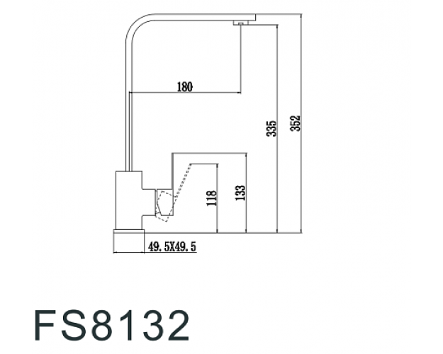 Смеситель Fmark FS8132H для кухонной мойки