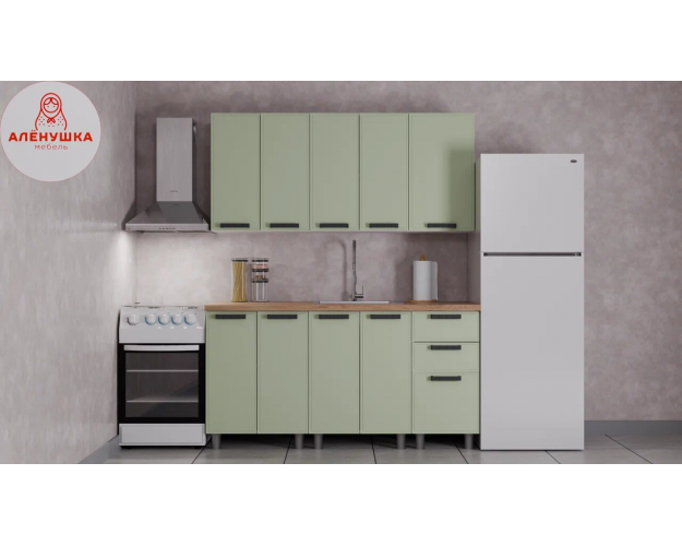 Кухонный гарнитур Магнолия 1.6 фисташка